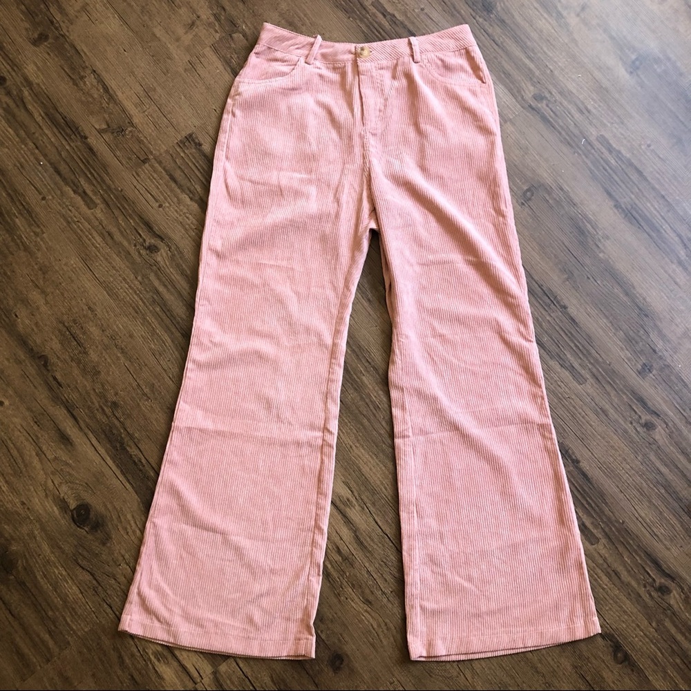 Princess Polly Duras Corduroy Peach Pink Pants